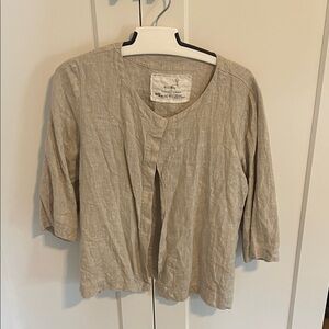 NotPerfectLinen open front cover up jacket